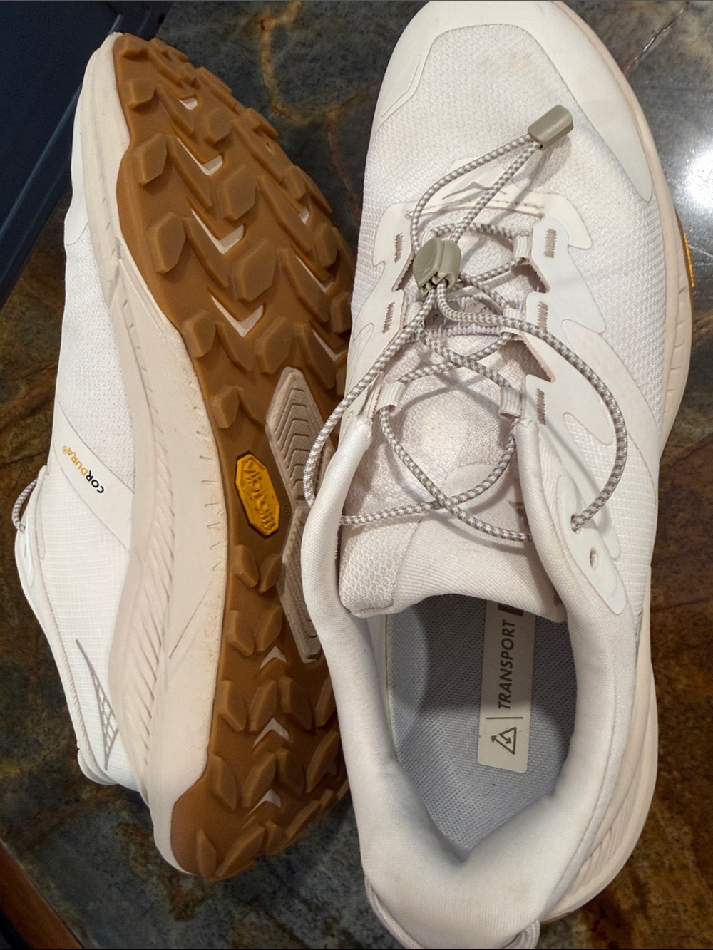 Hoka Transport Women’s White / tan Lightweight Running Sneakers size 10B - Picture 6 of 14